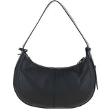 Ashwood Women's Curved Leather Shoulder Bag Black: 64192