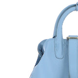 Ashwood Leather & Harris Tweed® Cloth Multi-Pocket Backpack Baby-blue/Blue: TW-66-19-BB