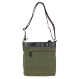 Vintage  Hunter Leather Travel Bag Tweed : Doug