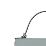 Elegant Ashwood Leather Handbag with Detachable Crossbody Strap Sage: 64731