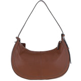 Ashwood Women's Curved Leather Shoulder Bag 2 Tone Tan: 64192
