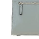 Elegant Ashwood Leather Handbag with Detachable Crossbody Strap Sage: 64731