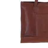 Exquisite Ashwood Leather Tote Bag Cognac: Beth