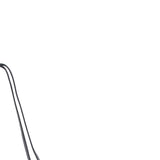 Leather Crossbody Bag with Adjustable Strap Black: Audrey