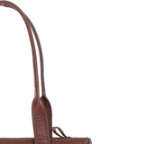 Ashwood Leather & Harris Tweed® Cloth Genuine Leather Shoulder Bag Tan/Watch: TW-23-04-TW