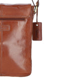 Elegant Ashwood Leather Unisex Crossbody Bag Honey: G-19