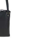 Authentic Ashwood Leather & Harris Tweed® Cloth Crossbody Bag Black/White: TW-29-012-BW