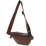 Suede and Leather Luxury Travel Bum Bag Tan: Billy