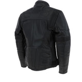 Mens Fashion Cowhide Leather Jacket Black: BIKER 220