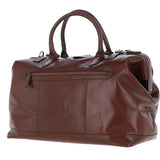 Leather Weekend Holdall Brandy : DR BAG