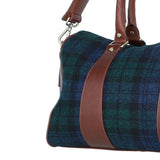 Ashwood Leather & Harris Tweed® Cloth Doctor Holdall Tan/Watch: TW-46-04-TW