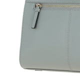 Elegant Ashwood Leather Handbag with Detachable Crossbody Strap Sage: 64731