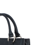 Real Leather Handbag with Adjustable Crossbody Strap Black: 64867