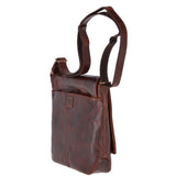 Medium Leather Vintage Messenger Bag Tan :  Adam
