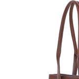 Ashwood Leather & Harris Tweed® Cloth Genuine Leather Shoulder Bag Tan/Watch: TW-23-04-TW