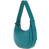 Ashwood Women's Curved Leather Shoulder Bag Deep Lake: 64192