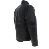 Mens Fashion Cowhide Leather Jacket Black: BIKER 220