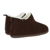 Fenland Classic Suede Sheepskin  Bootie Slippers Brown: MENS BOOTY