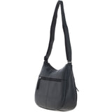 Ashwood Leather Ladies Hobo Shoulder Bag Black: Shannon
