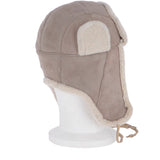 Unisex Sheepskin Trapper Hat Stone: 208