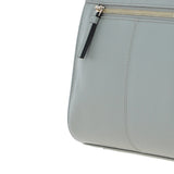 Elegant Ashwood Leather Handbag with Detachable Crossbody Strap Sage: 64731