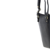 Authentic Ashwood Leather & Harris Tweed® Cloth Crossbody Bag Black/White: TW-29-012-BW