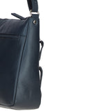 Ashwood Ladies Leather Shoulder Bag Navy: AJ3