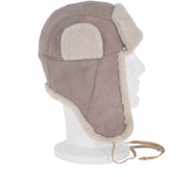 Unisex Sheepskin Trapper Hat Stone: 208