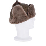 Trapper Hat With Sheepskin Fur Olive: 030-T