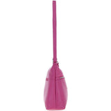 Sleek Luxe Leather Shoulder Bag Berry: Mourne