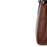 Ashwood Leather Handbag with Detachable Crossbody Strap 2 Tone Tan: 64747