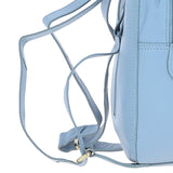 Ashwood Leather & Harris Tweed® Cloth Multi-Pocket Backpack Baby-blue/Blue: TW-66-19-BB
