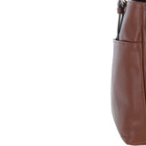 Elegant Shoulder Bag with Adjustable Straps 2 Tone Tan: 64562