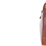 Elegant Ashwood Leather Unisex Crossbody Bag Honey: G-19