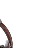 Ashwood Leather Handbag with Detachable Crossbody Strap 2 Tone Tan: 64747