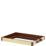 Luxury Rectangular Leather Tray Tan: AGC-1850