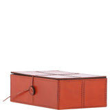 Leather Decorative Home Accessories Box Tan: AGC-36