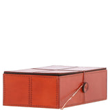 Leather Decorative Home Accessories Box Tan: AGC-36