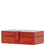 Leather Decorative Home Accessories Box Tan: AGC-38
