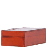 Leather Decorative Home Accessories Box Tan: AGC-38