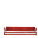 Luxury Rectangular Leather Tray Tan: AGC-39