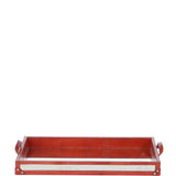 Luxury Rectangular Leather Tray Tan: AGC-39