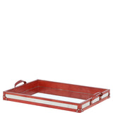 Luxury Rectangular Leather Tray Tan: AGC-39