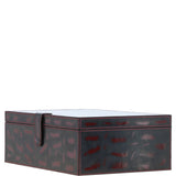 Leather Decorative Home Accessories Box Black/red: AGC-44
