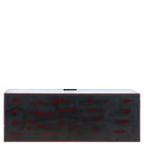 Leather Decorative Home Accessories Box Black/red: AGC-44