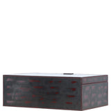 Leather Decorative Home Accessories Box Black/red: AGC-44