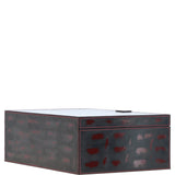 Leather Decorative Home Accessories Box Black/red: AGC-44