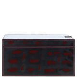 Leather Decorative Home Accessories Box Black/red: AGC-44
