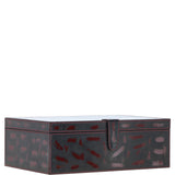 Leather Decorative Home Accessories Box Black/red: AGC-44