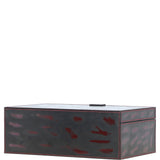 Leather Decorative Home Accessories Box Black/red: AGC-45